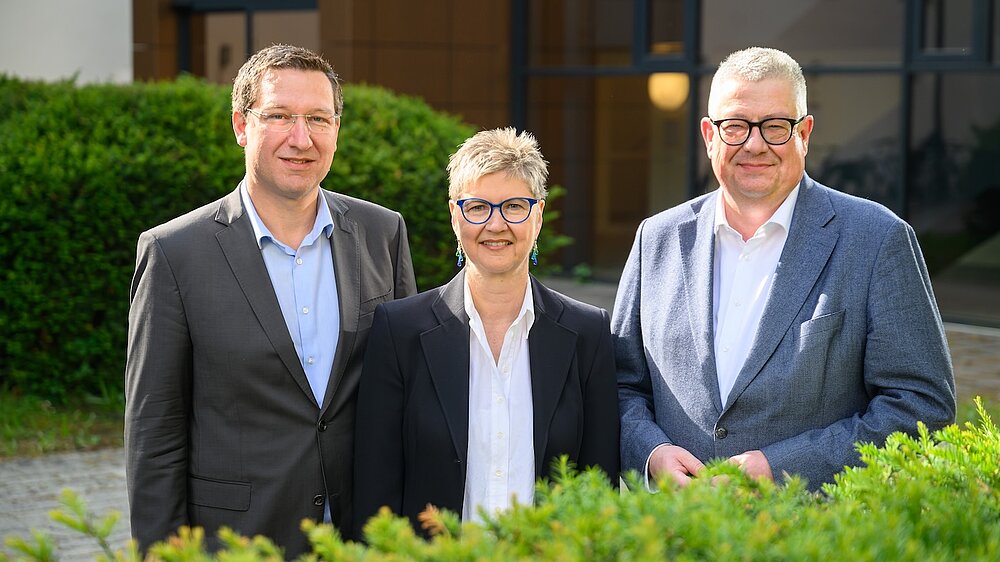 Bild MEV-Leitung: Marcel Romanos, Andrea Kübler, Matthias Reményi